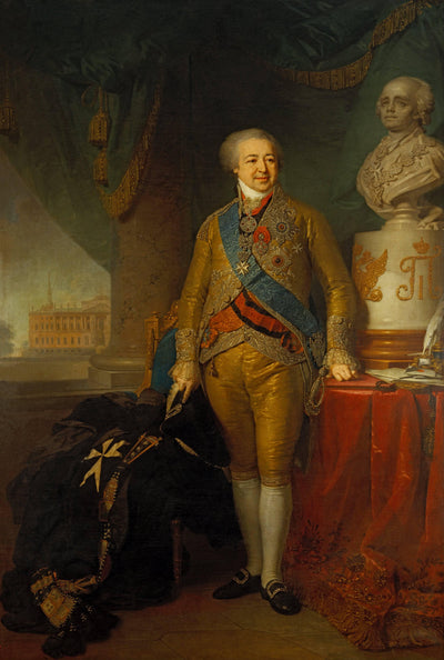 Portrait of Count Alexander Kurakin in entryway