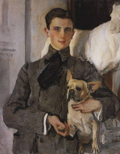 Portrait of Count Feliks Feliksovich Sumarokov-Yelstov later Prince Yusupov in entryway