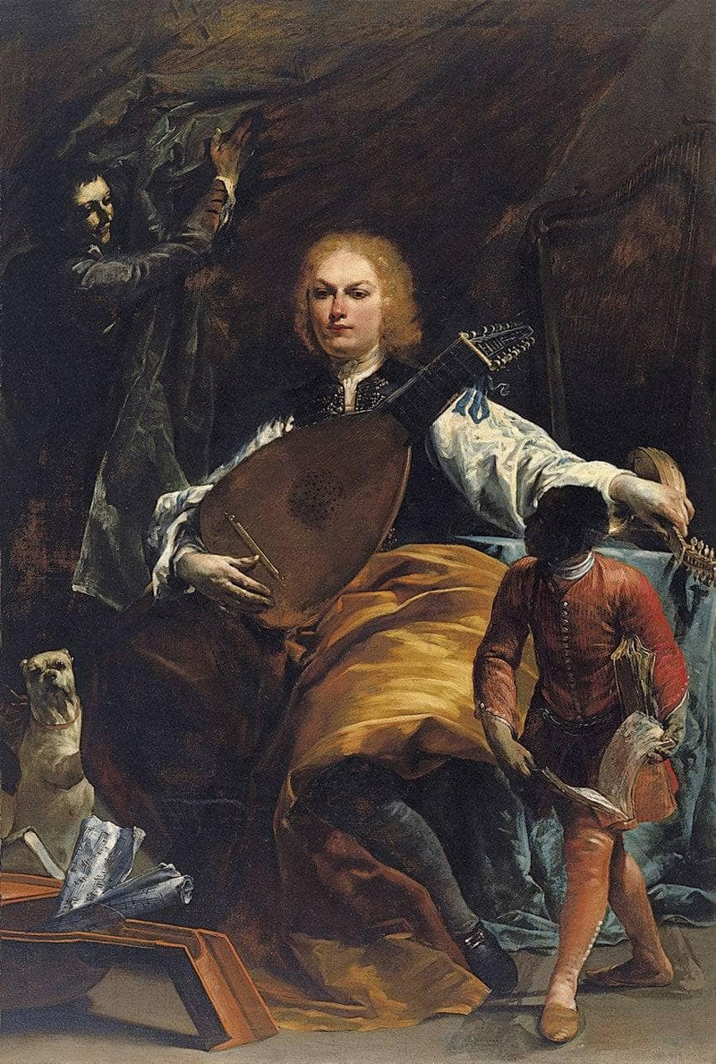 Portrait of Count Fulvio Grati by Giuseppe Maria Crespi — Oil Painting Reproduction