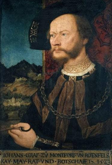 Portrait of Count Johann II, Count of Montfort and Rothenfels by Bernhard Strigel — Oil Painting Reproduction