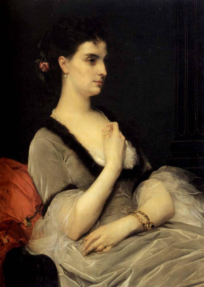 Portrait of Countess E.A. Vorontova-Dashkova by Alexandre Cabanel — Oil Painting Reproduction