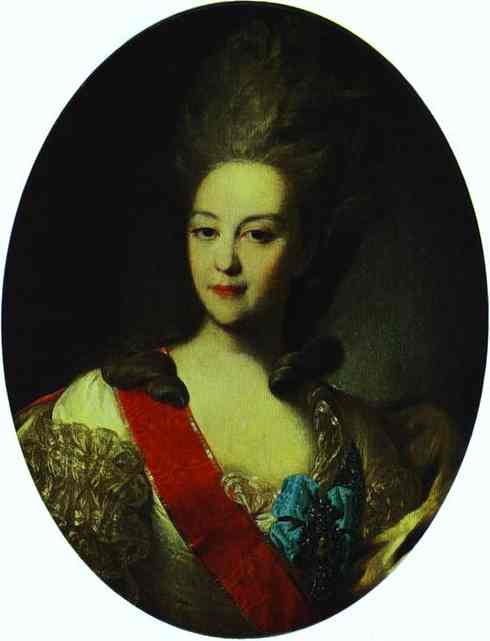 Portrait of Countess Ekaterina Orlova by Fyodor Rokotov — Oil Painting Reproduction
