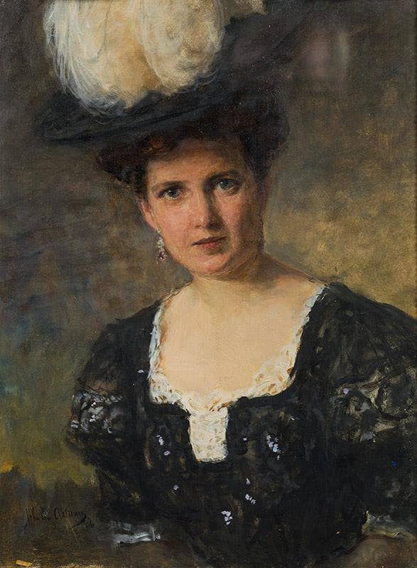 Portrait of Countess Gisela Kinsky von Wchinitz und Tettau, née Zwonek by John Quincy Adams — Oil Painting Reproduction