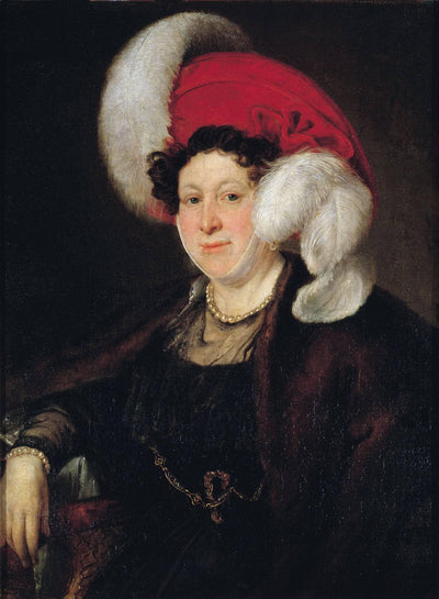 Portrait of Countess N. A. Zubova in kitchen