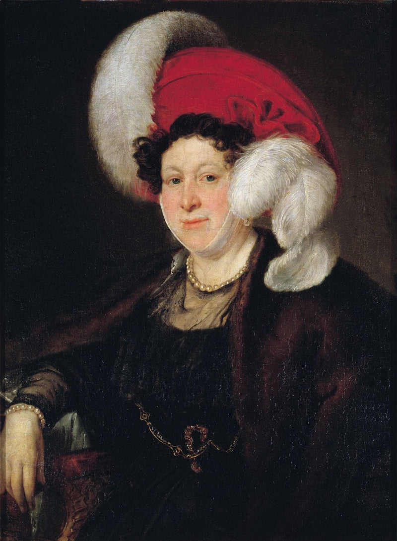 Portrait of Countess N. A. Zubova by Vasily Tropinin — Oil Painting Reproduction