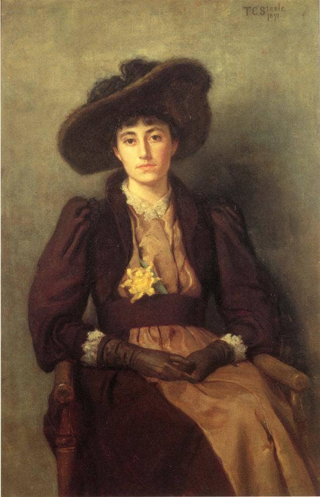Portrait of Daisy by T. C. Steele — Oil Painting Reproduction
