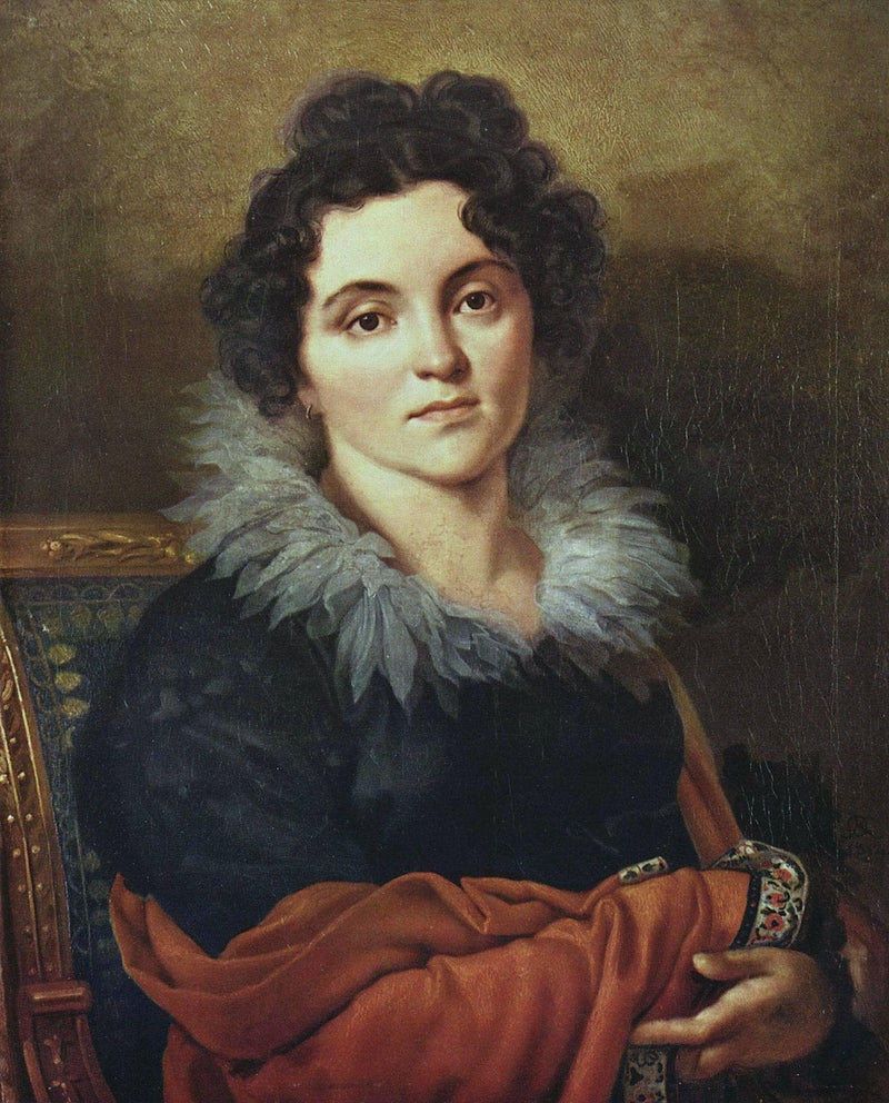 Portrait of Darya Nikolaevna Chvostova by Orest Kiprensky — Oil Painting Reproduction