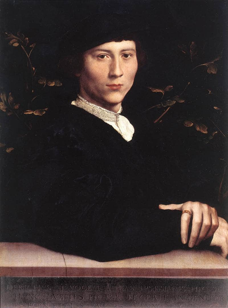 Portrait of Derich Born by Hans Holbein the Younger — Oil Painting Reproduction
