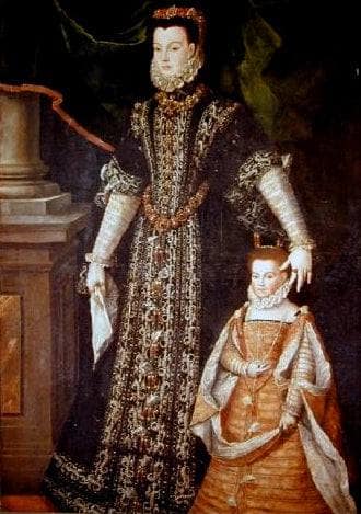 Portrait of Diane d'Andouins and her daughter by Sofonisba Anguissola — Oil Painting Reproduction