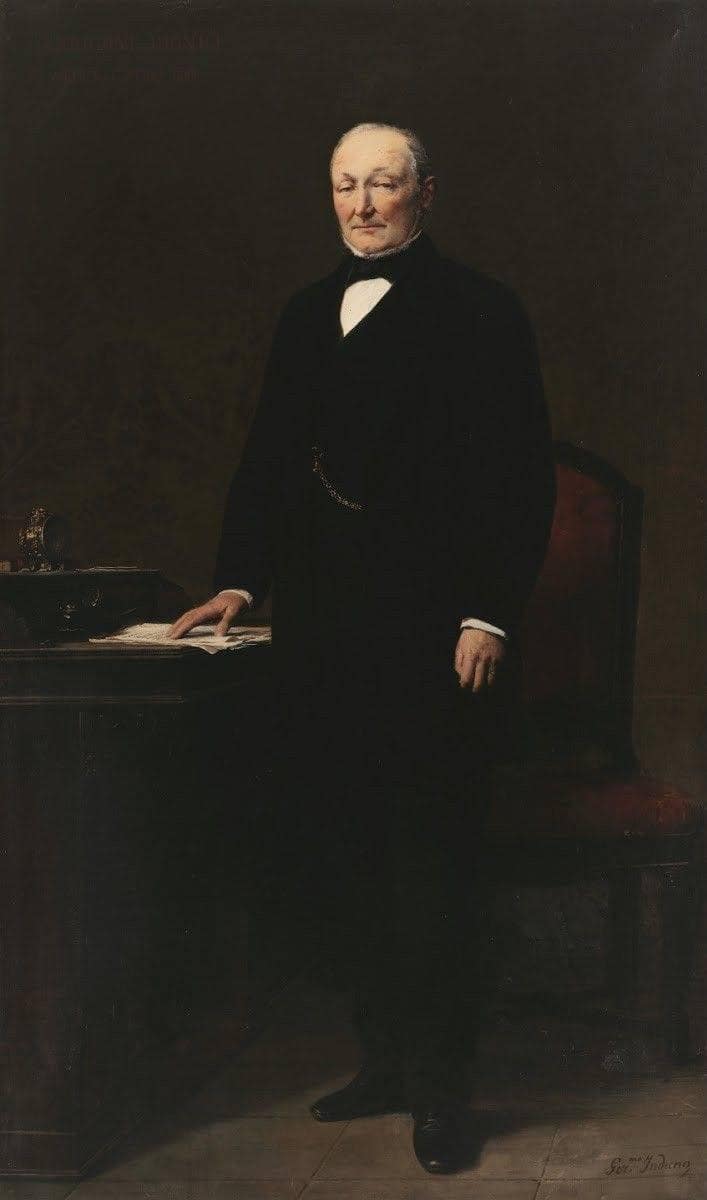 Portrait of Dionigi Arrigoni by Gerolamo Induno — Oil Painting Reproduction