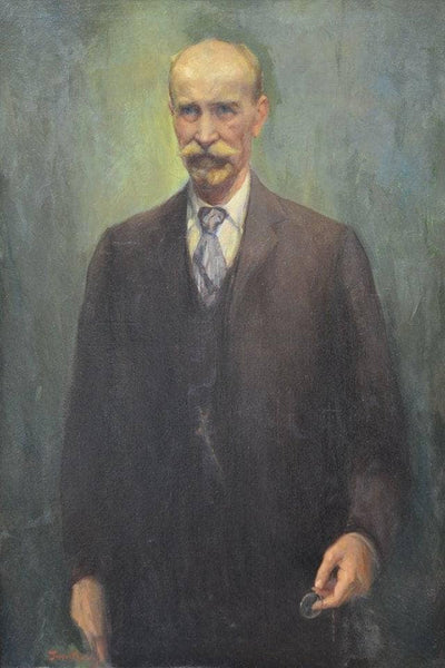 Portrait of Doctor Nikola Lambrev in home office