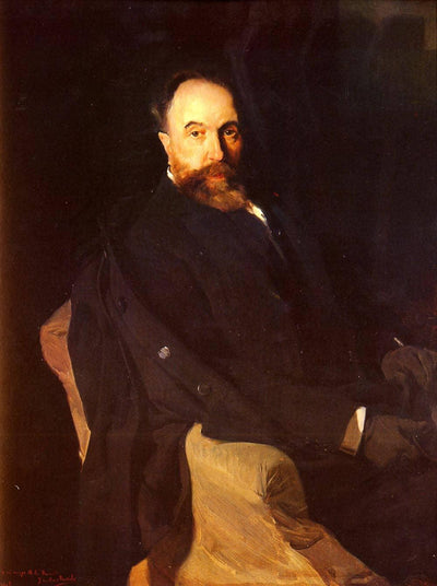 Portrait Of Don Aureliano De Beruete in bedroom