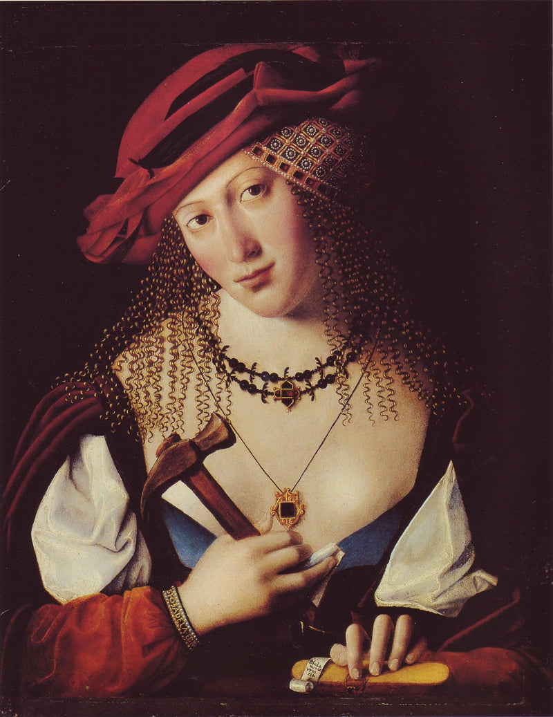 Portrait of Donna Ebrea Con Gli Attributi Di Joele by Bartolomeo Veneto — Oil Painting Reproduction