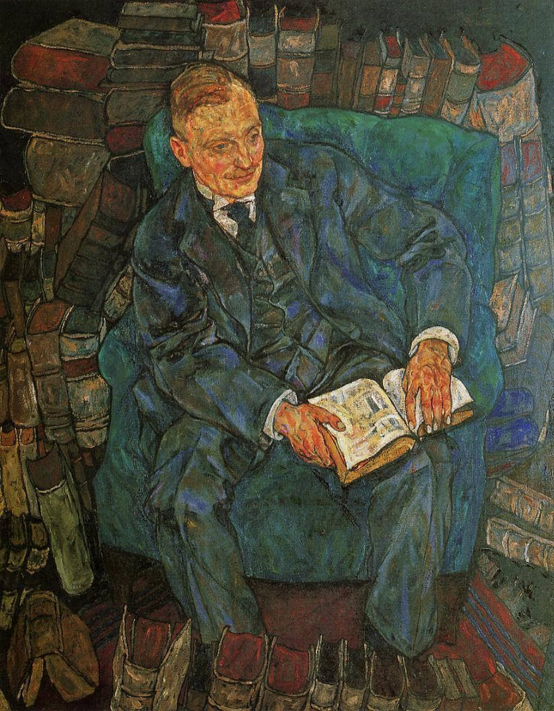 Portrait of Dr. Hugo Koller by Egon Schiele — Oil Painting Reproduction