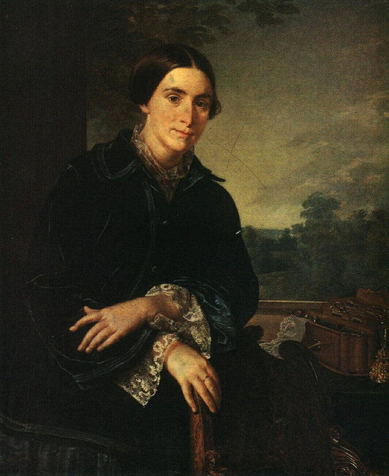 Portrait of E.A. Selivanovskaya by Vasily Tropinin — Oil Painting Reproduction