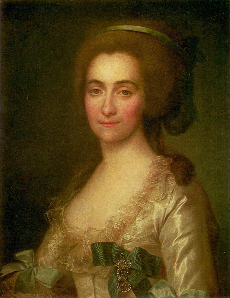 Portrait of E. A. Vorontsova by Dmitry Levitzky — Oil Painting Reproduction