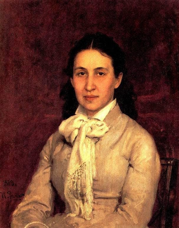 Portrait of E. Mamontova by Ilya Repin — Oil Painting Reproduction