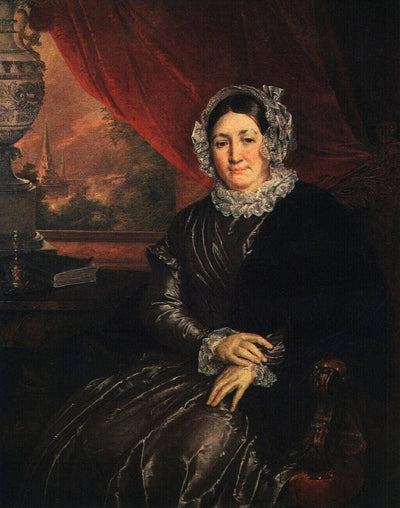 Portrait of E. P. Protasyeva in home office