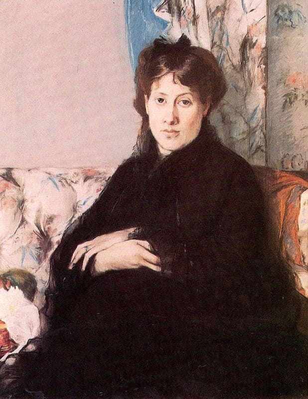 Portrait of Edma Pontillon by Berthe Morisot — Oil Painting Reproduction