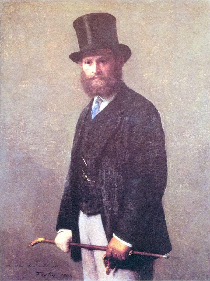 Portrait of Édouard Manet by Henri Fantin-Latour — Oil Painting Reproduction