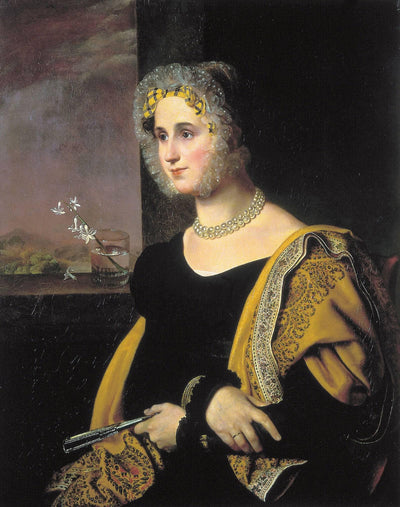 Portrait of Ekaterina Avdulina in hallway