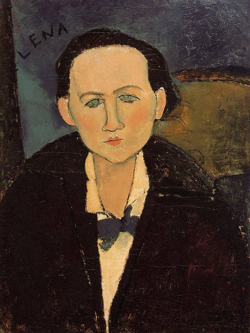 Portrait of Elena Pavlowski by Amedeo Modigliani — Oil Painting Reproduction