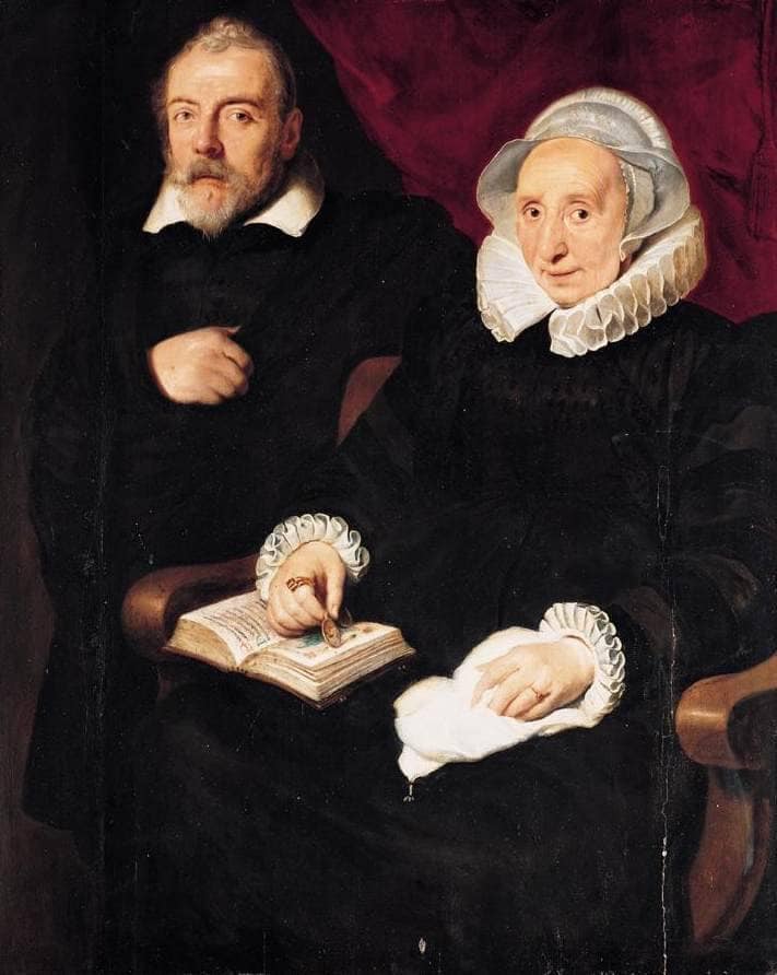 Portrait of Elisabeth Mertens and her Late Husband by Cornelis de Vos — Oil Painting Reproduction