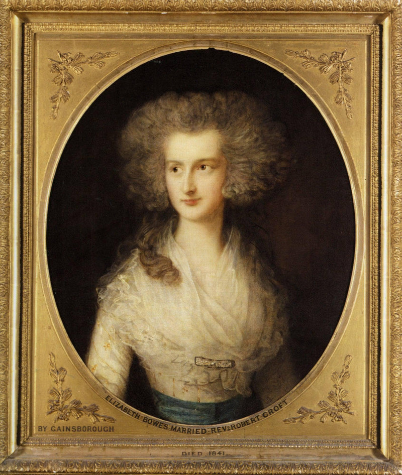 Portrait of Elizabeth Bowes by Thomas Gainsborough — Oil Painting Reproduction