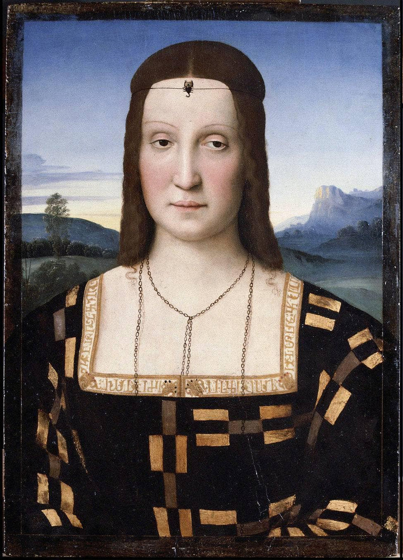 Portrait of Elizabeth Gonzaga by Raphael — Oil Painting Reproduction