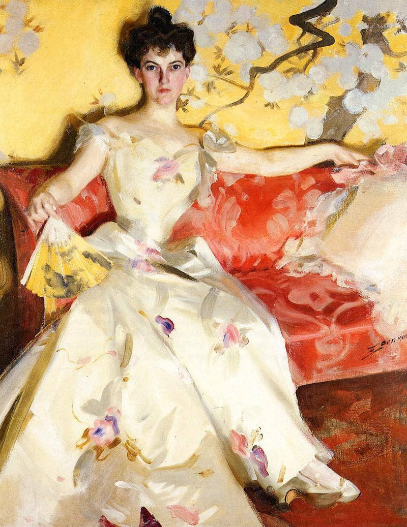 Portrait of Elizabeth Sherman Cameron by Anders Zorn — Oil Painting Reproduction