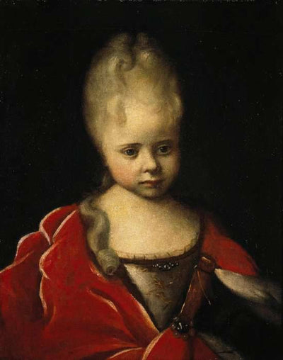 Portrait of Elizaveta Petrovna as a child in apartment