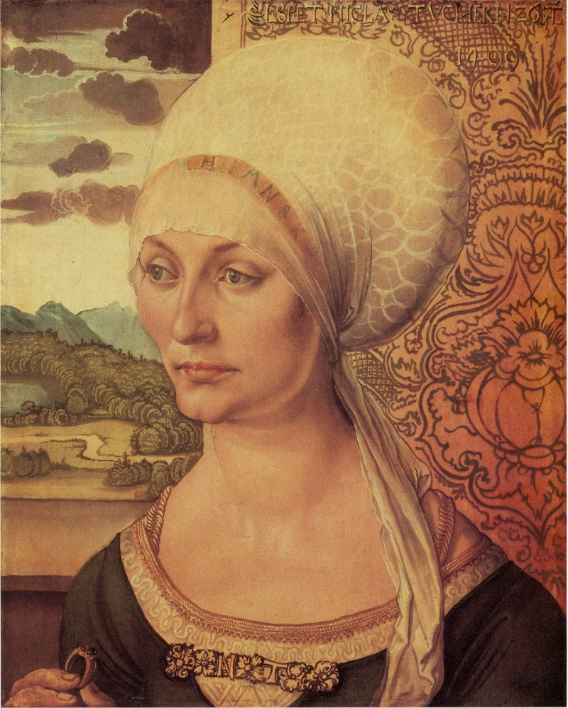 Portrait of Elsbeth Tucher by Albrecht Durer — Oil Painting Reproduction