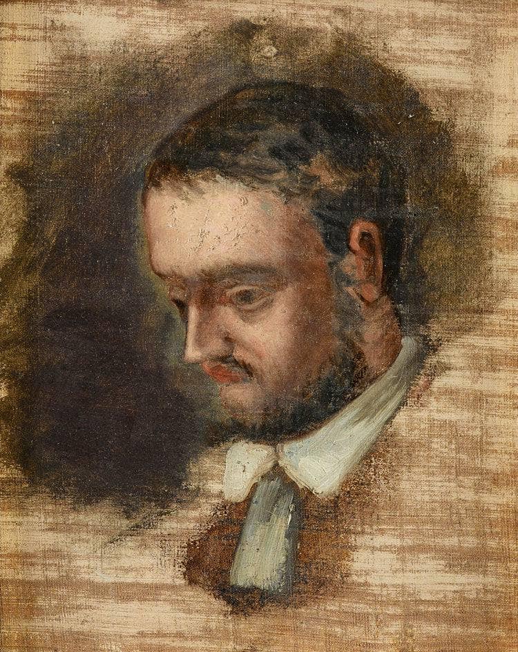 Portrait of Emile Zola by Paul Cezanne — Oil Painting Reproduction