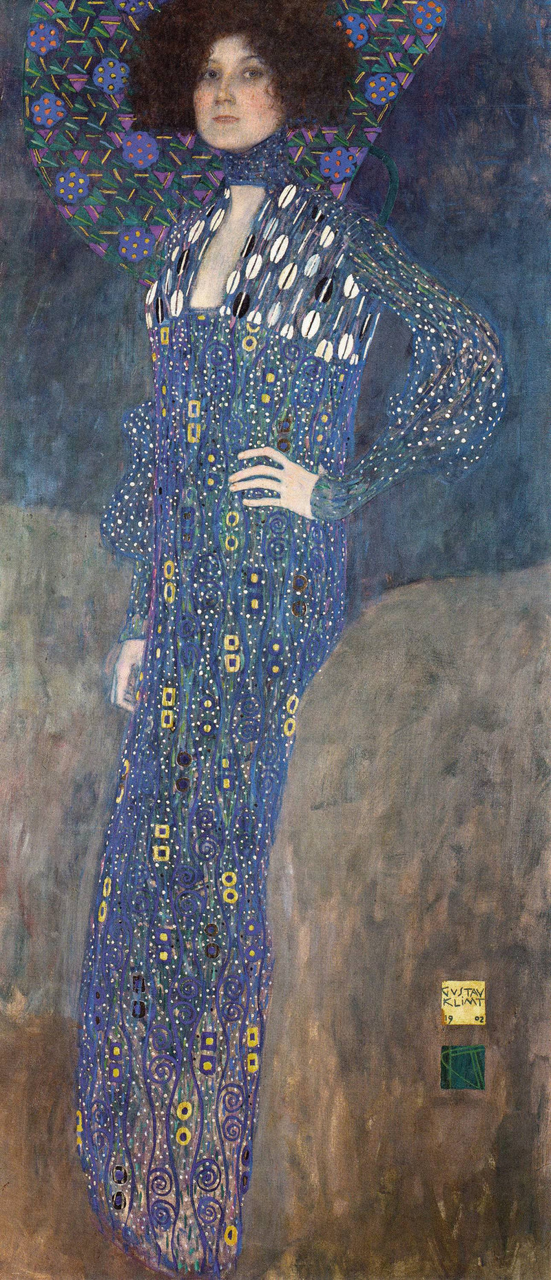 Portrait of Emilie Flöge by Gustav Klimt, Oil Painting Reproduction