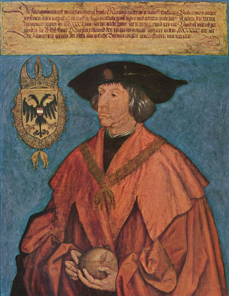 Portrait of Emperor Maximilian I. by Albrecht Durer — Oil Painting Reproduction