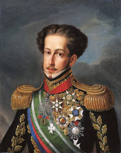 Portrait of Emperor Pedro I in dining room