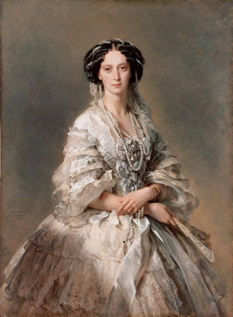 Portrait of Empress Maria Alexandrovna by Franz Xaver Winterhalter — Oil Painting Reproduction