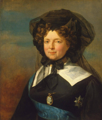 Portrait of Empress Maria Feodorovna in Mourning in bedroom