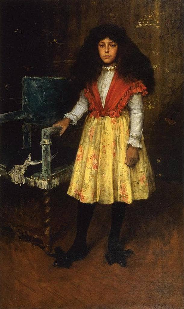 Portrait of Erla Howell (Little Miss H.) by William Merritt Chase — Oil Painting Reproduction