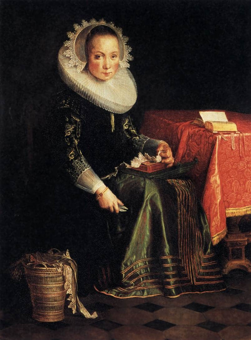 Portrait of Eva Wtewael by Joachim Wtewael — Oil Painting Reproduction