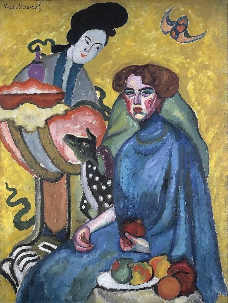 Portrait of Evguenia Kirkaldi by Ilya Mashkov — Oil Painting Reproduction