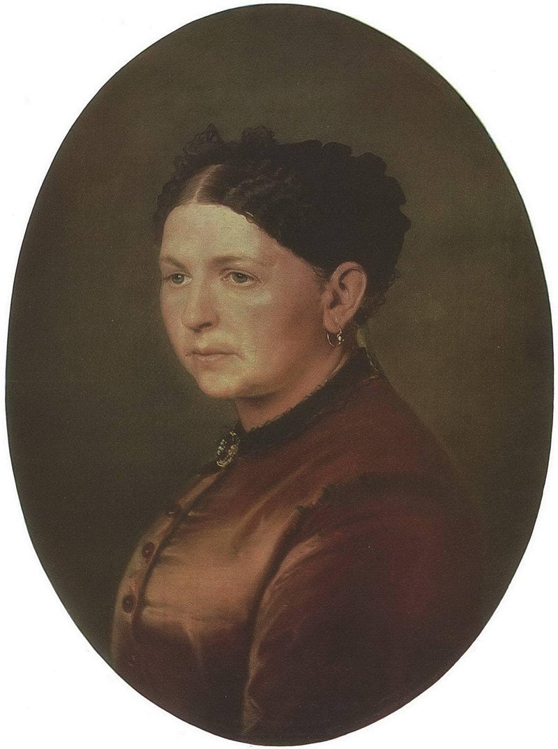 Portrait of Feodosya Resanova by Vasily Perov — Oil Painting Reproduction