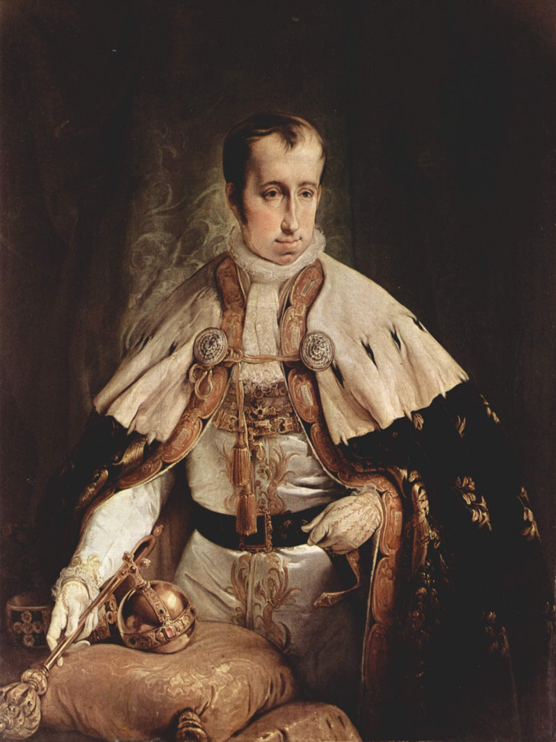 Portrait of Ferdinand I of Austria by Francesco Hayez — Oil Painting Reproduction