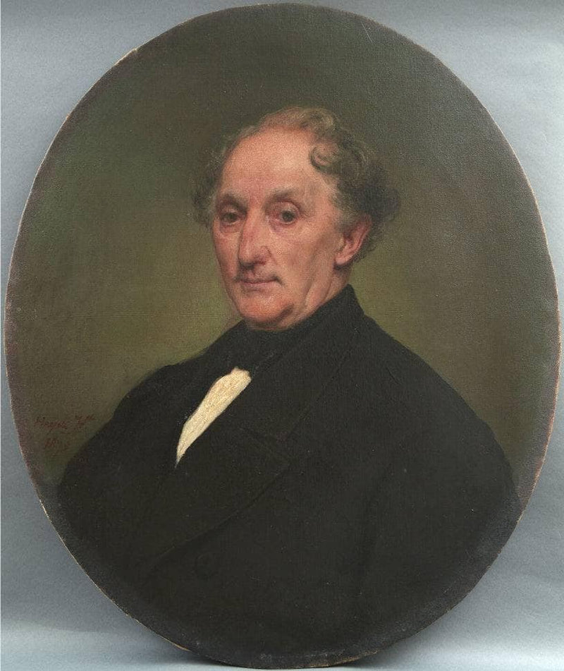 Portrait of Ferdinando Ranci Ortigosa by Francesco Hayez — Oil Painting Reproduction