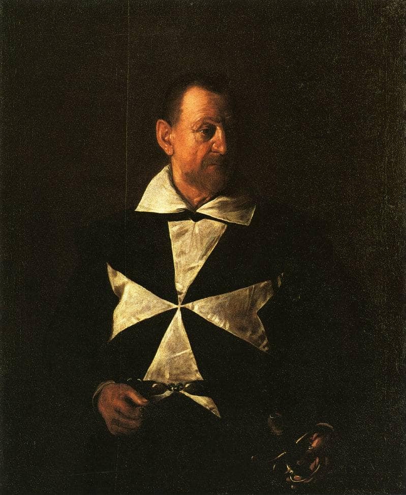 Portrait of Fra Antionio Martelli by Caravaggio — Oil Painting Reproduction