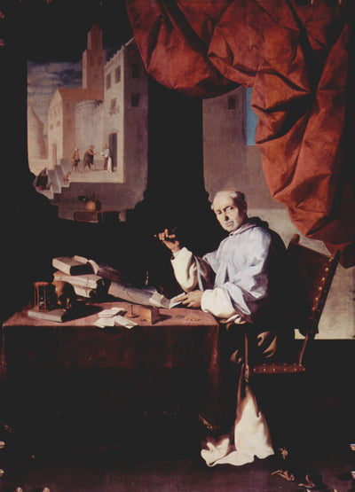 Portrait of Fra Gonzalo de Illescas in bedroom