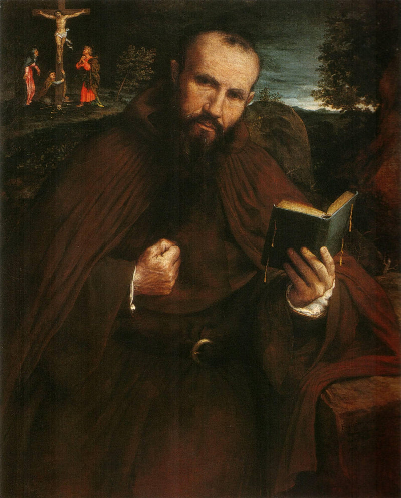 Portrait of Fra Gregorio Belo di Vicenza by Lorenzo Lotto — Oil Painting Reproduction