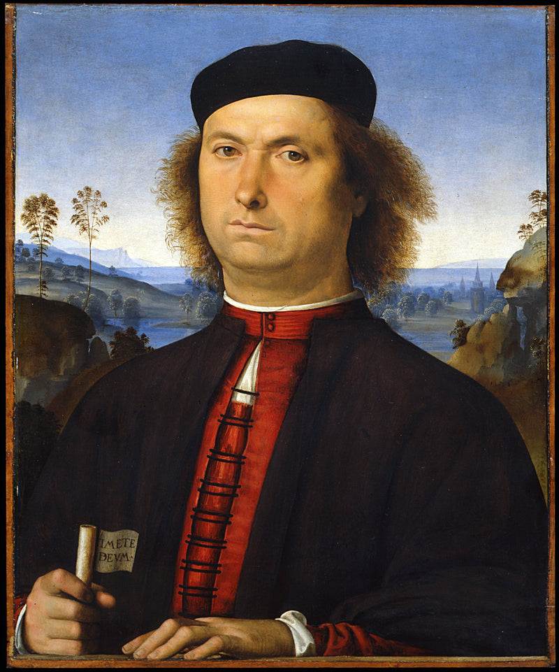 Portrait of Francesco delle Opere by Pietro Perugino — Oil Painting Reproduction