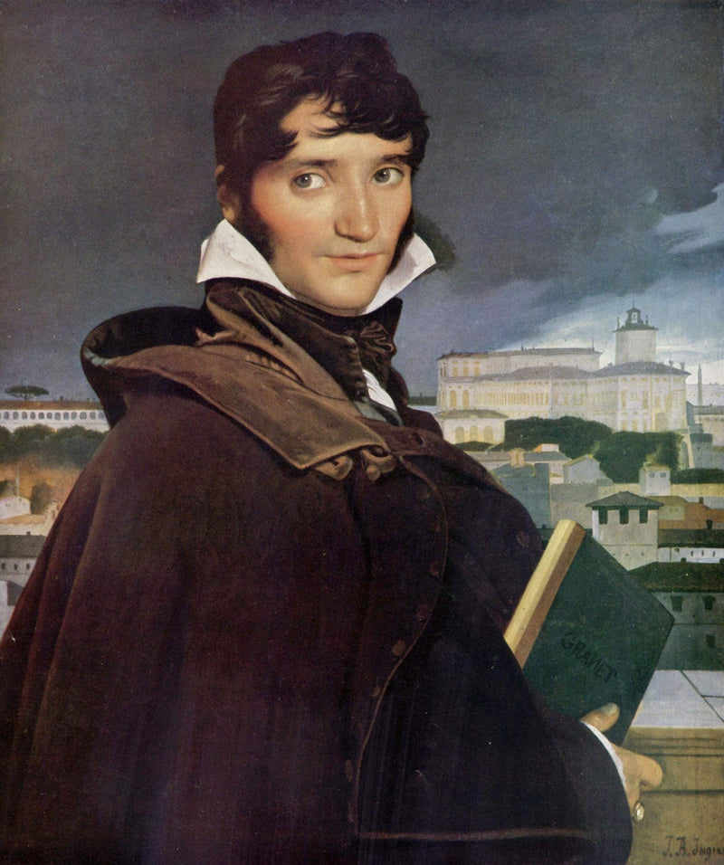 Portrait of Francois-Marius Granet by Jean Auguste Dominique Ingres — Oil Painting Reproduction