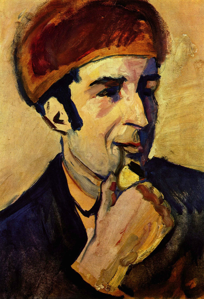 Portrait of Franz Marc by August Macke — Oil Painting Reproduction